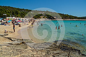 Beach in Thassos island, Greece