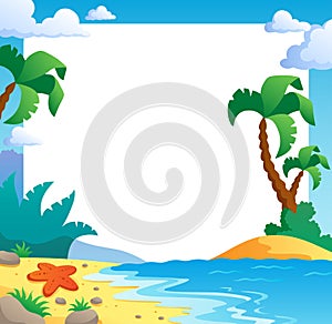 Beach theme frame 1