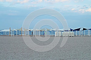 Beach three slippers Romanian; Plaja trei papuci in Constanta, Romania.