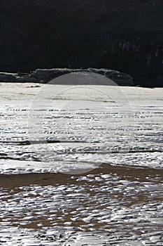 Beach after the tide has gone out