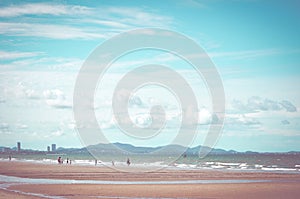 Beach when the tide is low