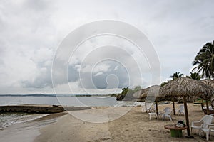 A beach at Tierra Bomba Island, Cartagena