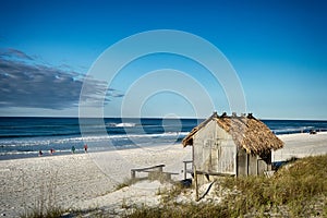 Beach Tiki Hut Bar on the Ocean