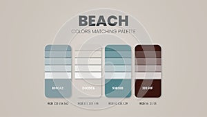 Beach tone colour schemes ideas. Color palettes are trends combinations and palette guides this year, a table color shades in RGB