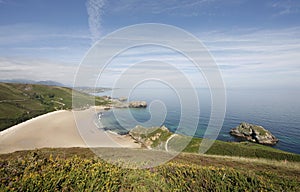 Beach of Torimbia in Llanes. Asturias
