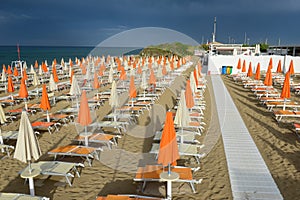 Beach of Torre Canne on Puglia, Italy