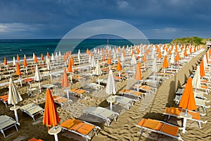 Beach of Torre Canne on Puglia, Italy