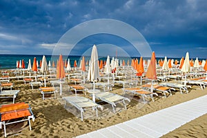 Beach of Torre Canne on Puglia, Italy