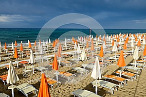 Beach of Torre Canne on Puglia, Italy