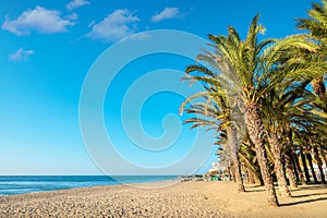 Beach in Torremolinos. Andalusia, Spain photo