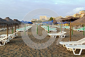 Beach in Torremolinos, Spain