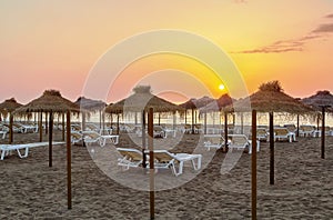 Beach in Torremolinos, Spain