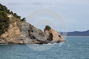 beach in the town of begur on the spanish costa brava