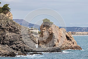 beach in the town of begur on the spanish costa brava