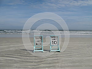 Beach Traffic Signs