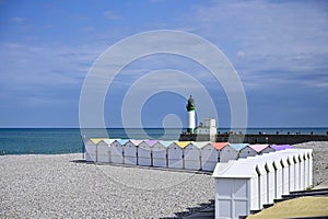 The beach of Treport, France photo