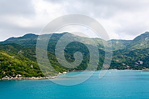 Beach and tropical resort, Labadee island, Haiti.