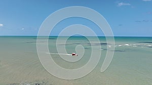 Beach tropical scenery at Joao Pessoa in Paraiba State Brazil.