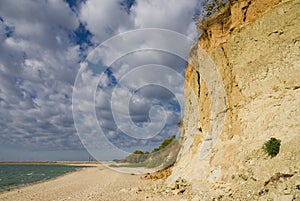 Beach of Tsimlyansk reservoir photo