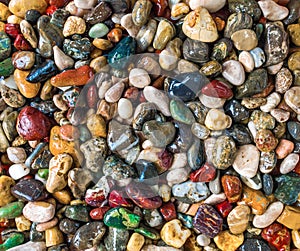 Beach tumbled gemstones