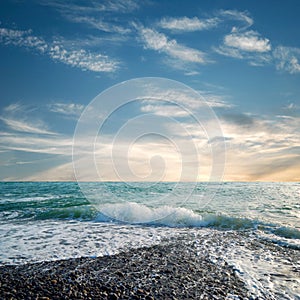 Spiaggia un turchese il mare Acqua 