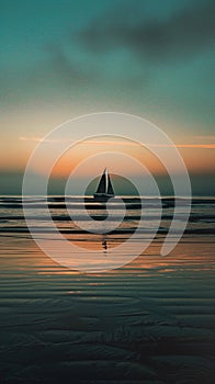 Beach Twilight Stars Appearing