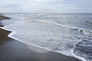 Beach of Tybee Island, Georgia, USA