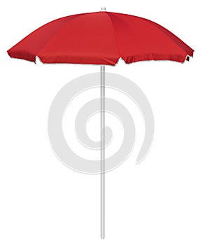 Beach umbrella - red