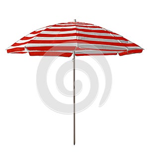 Beach umbrella - Red-white striped