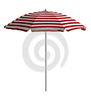 Beach umbrella - Red-white striped