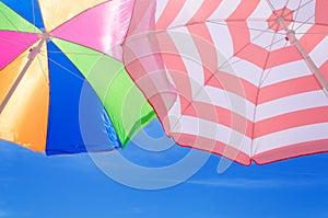Beach umbrella's background