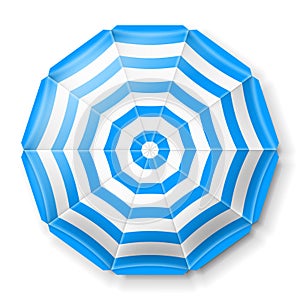 Beach umbrella top view