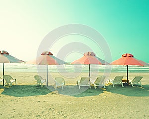 Beach umbrellas