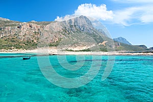 Beach under a Mountain