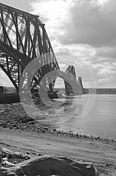 Beach Under Rail Bridge