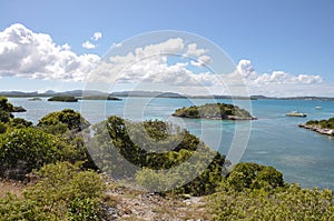 Beach at vacation resort of Antigua, Carribean