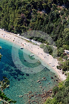 The beach Valtos view region of Epirus, Greece