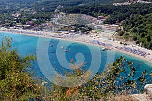 The beach Valtos view region of Epirus, Greece