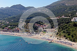 The beach Valtos view region of Epirus, Greece