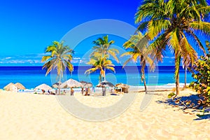 The beach of Varadero in Cuba