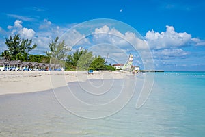 The beach of Varadero in Cuba on a sunny summer day