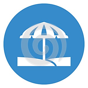 Beach Vector Icon which can easily edit