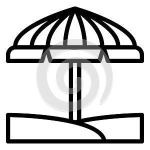 Beach Vector Icon which can easily edit
