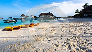 Beach view at Four Seasons Resort Maldives at Kuda Huraa photo