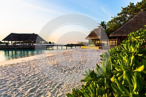 Beach view at Four Seasons Resort Maldives at Kuda Huraa