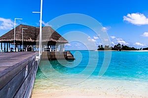 Beach view at Four Seasons Resort Maldives at Kuda Huraa