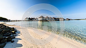 Beach view at Four Seasons Resort Maldives at Kuda Huraa