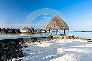 Beach view at Four Seasons Resort Maldives at Kuda Huraa