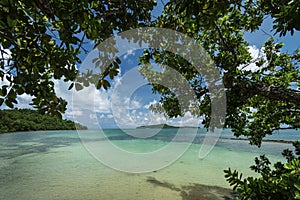 Beach view in koh ta kiev island near sihanoukville cambodia