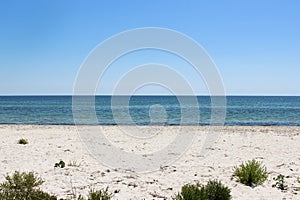 Beach view in the noon